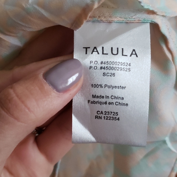 Talula cinched watercolour pattern cami - Picture 3 of 6